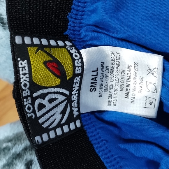 Vtg '98 Joe Boxer X Warner Bros Superman S Boxers Blue S Mint - Picture 2 of 8